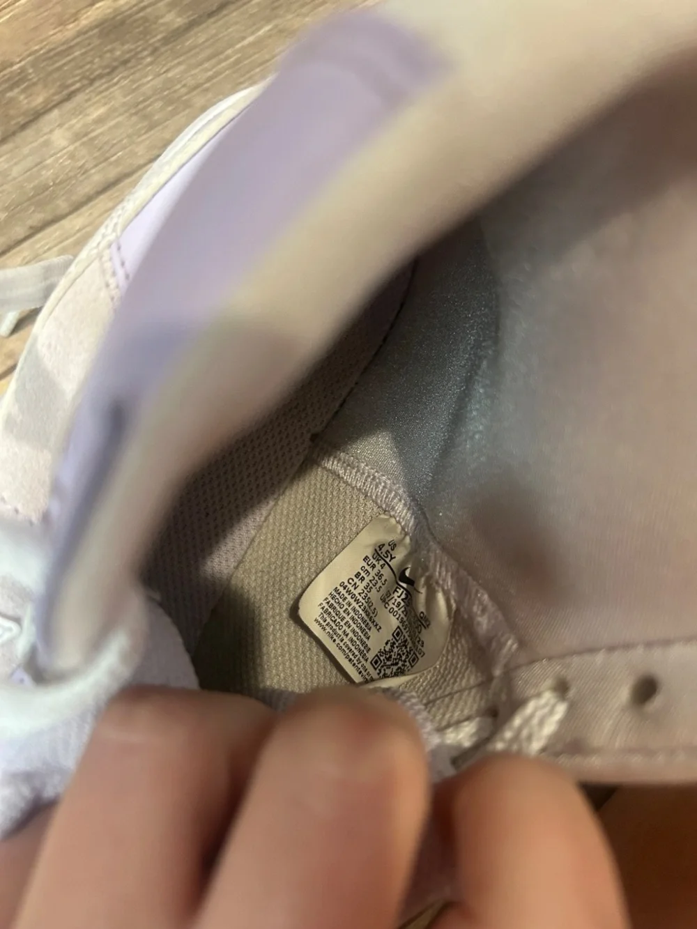 Kids purple Nike blazers